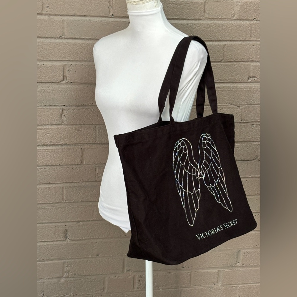 Victoria’s Secret black tote multicolored rhinestone wings - Picture 6 of 6